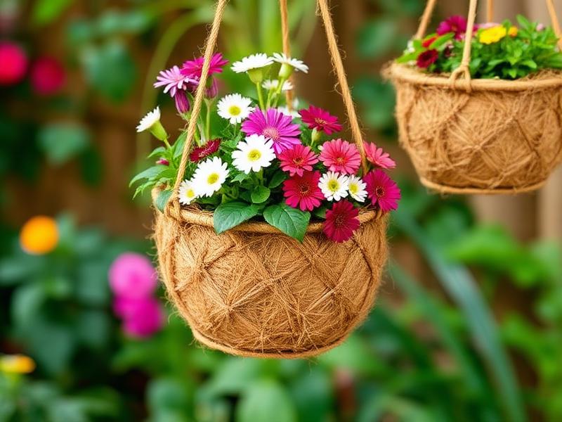 Coir planters and hanging baskets